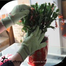 SRSAFETY Blume gedruckt Garten Werkzeug mit Strick Handgelenk Baumwolle Handschuhe
